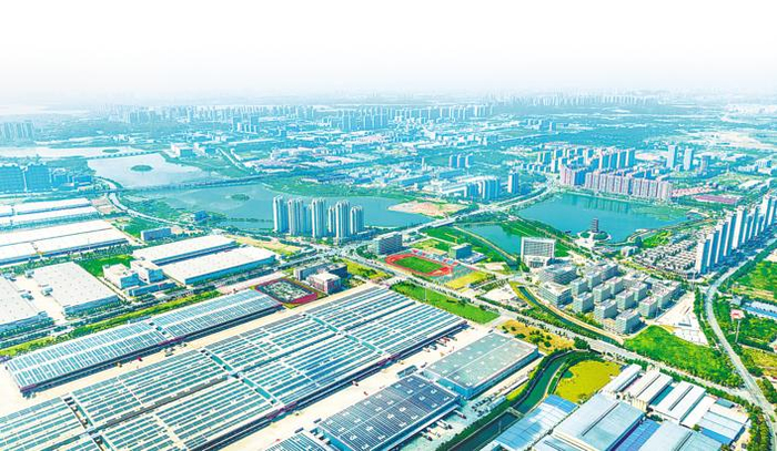 鄂州葛店经开区加速产城融合发展。（湖北日报全媒记者 薛婷 通讯员 方仲华 摄）