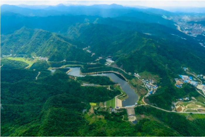 ▲茅塔河小流域综合治理经开区段上游茅塔河水库