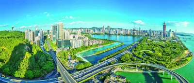 筼筜湖风光。资料图片