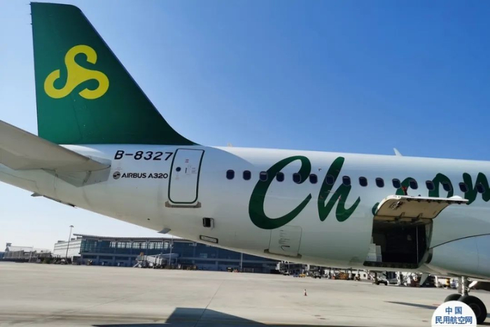 春秋航空客机。图源：中国民用航空网