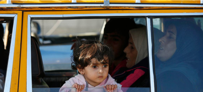 ▲巴勒斯坦的妇女儿童