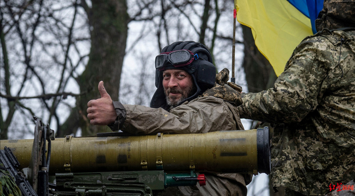 ▲前线乌克兰士兵