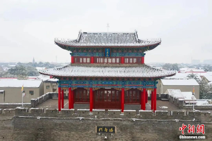 雪中的大名府。大名县委宣传部 供图