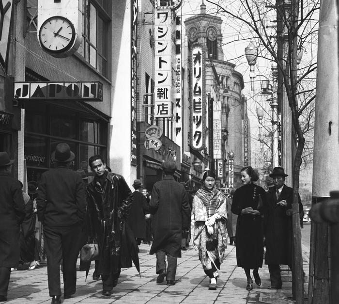  1930年代战前，东京银座街区