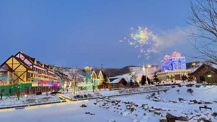 冰雪中的阿尔山别有一番风味。经济日报记者　余健摄