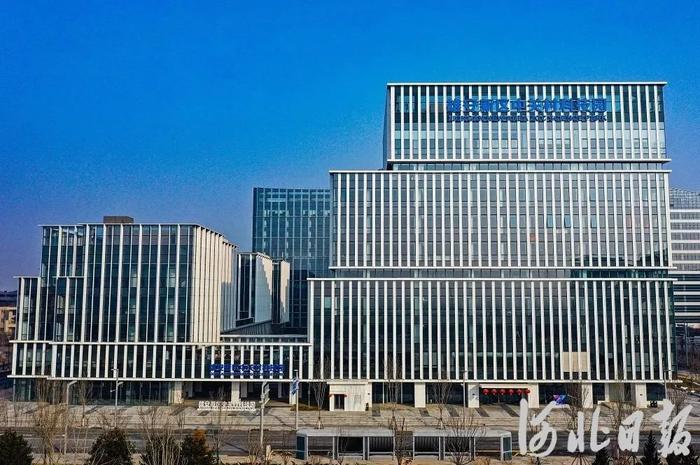 2月9日,无人机航拍雄安新区中关村科技园。河北日报记者耿辉摄