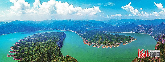 2019年7月21日拍摄的潘家口水库。（河北日报资料片）河北日报记者 田 明摄