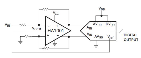 图 1 HA1001E典型应用图1