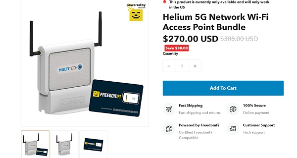 Source: FreedomFi Website