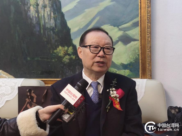 海协会原副会长王在希接受中国台湾网采访.