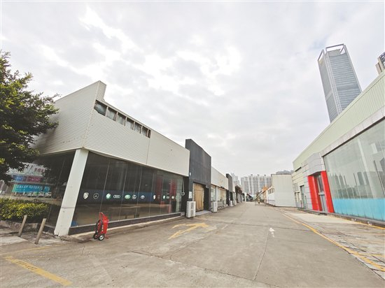 原有汽车卖场早已清场