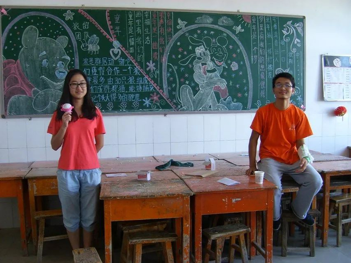 朱少鹏在支教期间。