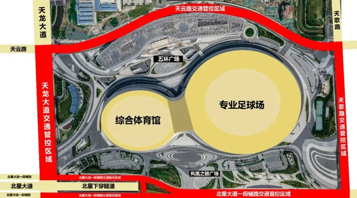 ▲北星大道一段的路段临时禁止机动车驶入