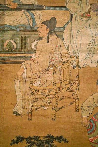     《十八学士图屏》（明）局部 上海博物馆藏 扬之水摄