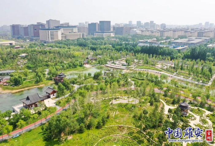 雄安新区绿色生态宜居新城区雏形初显。中国雄安官网李鑫摄