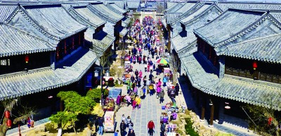 　　青州古城游人如织。青州市委宣传部供图