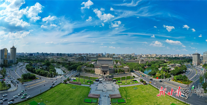 西安城墙永宁门及周边。西安城墙管委会供图