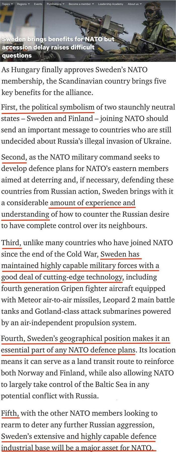 　　△英国皇家国际事务问题研究所网站文章截图