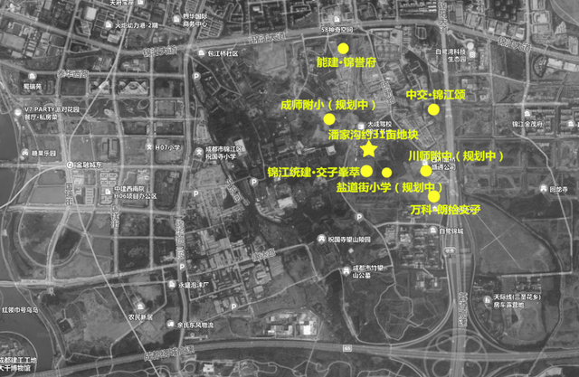 锦江区潘家沟待售项目区位示意图