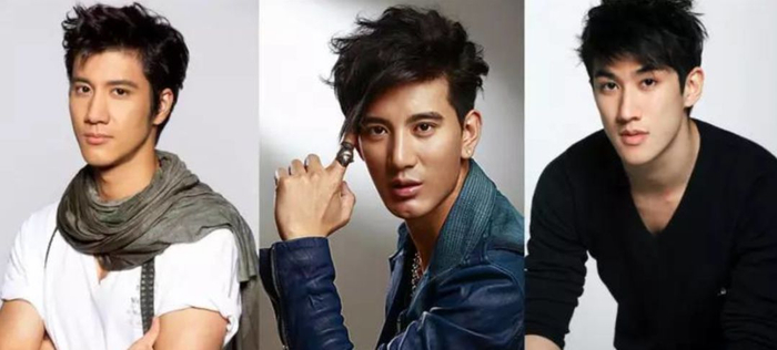 王力宏、蒲巴甲和李治廷则是脸型+鼻子都很像，靠嘴的形状来区分三人最方便