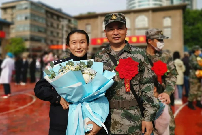 ▲放射诊断科副主任技师蔡军家属徐志华