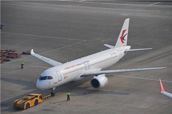 3月8日上午8时41分，机号为B-919A的东航全球首架C919客机从上海虹桥机场起飞前往西安咸阳机场