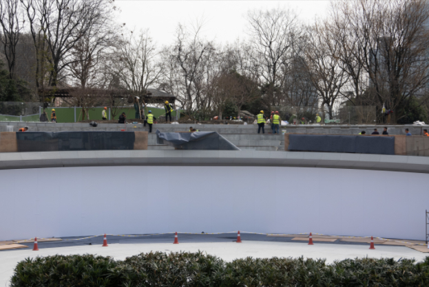 2024年3月7日，上海，涌泉广场将开设苹果公司位于上海的第八家旗舰店。（图片来源：视觉中国）