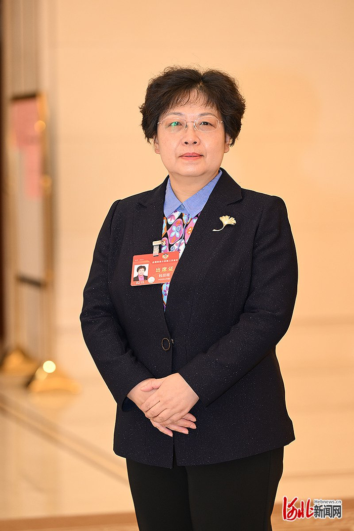 钱丽霞委员。 河北日报记者 高珊摄