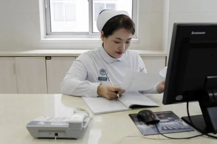 ▲门诊部主管护师于晓玲