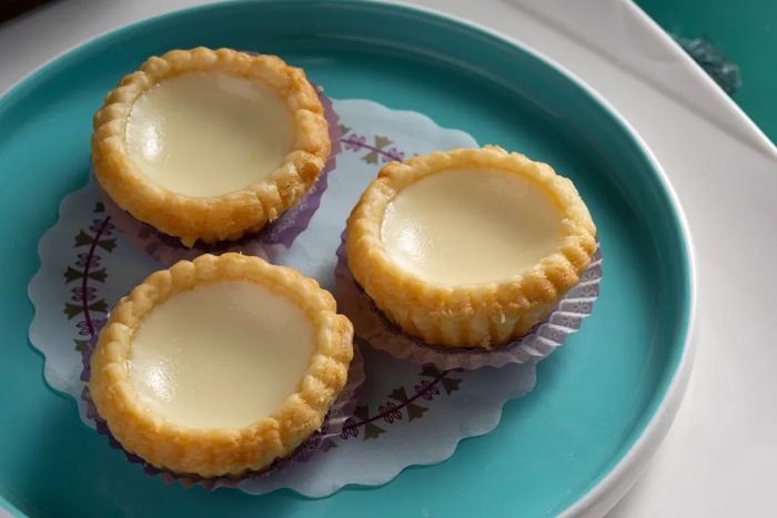 水牛奶蛋挞。梁文生/摄