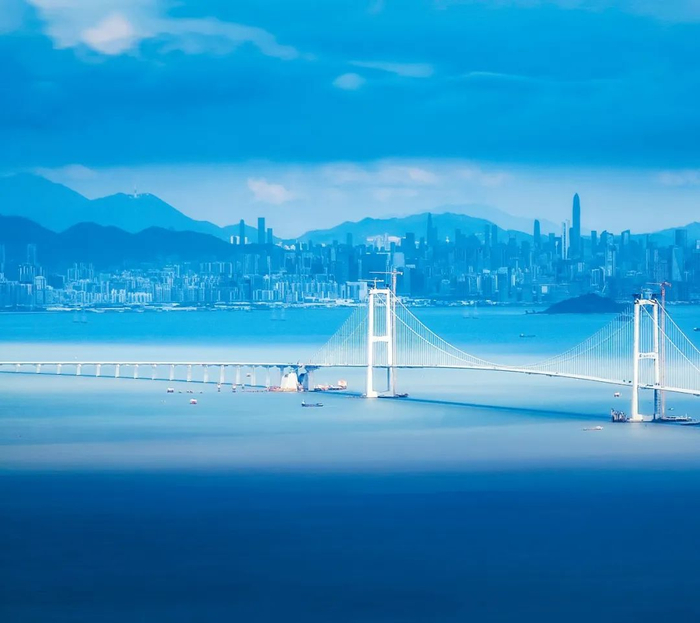 深中通道（2023年9月）。图/视觉中国