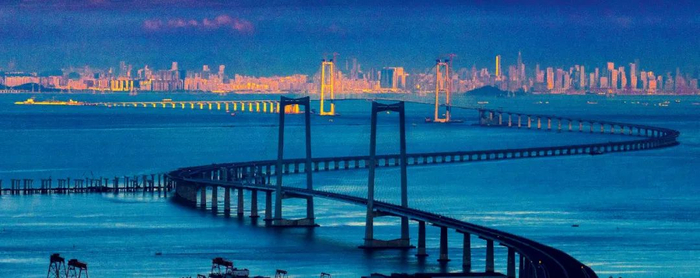 连接深圳和中山的深中通道。图/新华