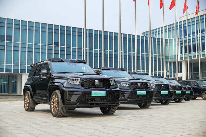 坦克700 Hi4-T限定版用户交付仪式。 长城汽车供图 华龙网发