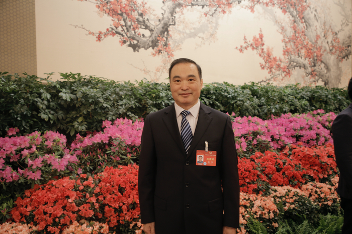 　　全国政协委员，中国航天科技集团有限公司第十一研究院研究员曲伟。未来网记者 张冰清 摄