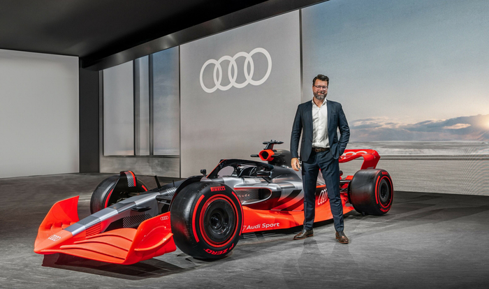 奥迪F1项目总负责人何立傅（Oliver Hoffmann）。 奥迪供图 华龙网发