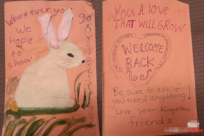 ▲委托人给海伦绘制的贺卡 图据受访者社交平台