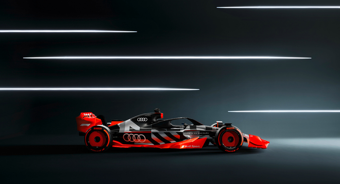 奥迪F1赛车。 奥迪供图 华龙网发