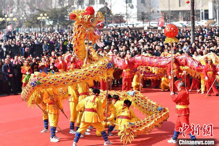 春龙节山西太原办社火表演传承千秋礼仪|山西省|太原市|庙会_新浪新闻
