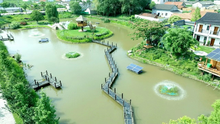 湖北省枝江市七星台镇孙家港村一角。资料照片