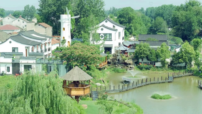 湖北省枝江市七星台镇孙家港村一角。资料照片