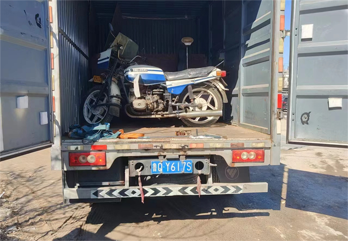 年后开工第一单 张玉文在平台接了一辆“老摩托”