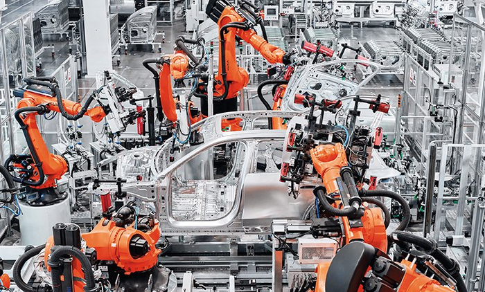 位于安徽省合肥市的蔚来第二先进制造基地内景（2023年10月10日摄） 摄影/本刊