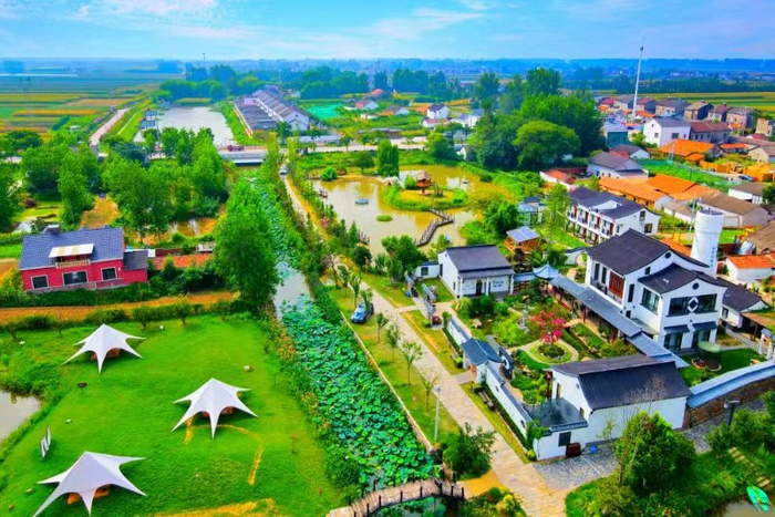 湖北省枝江市七星台镇孙家港村一角。资料照片