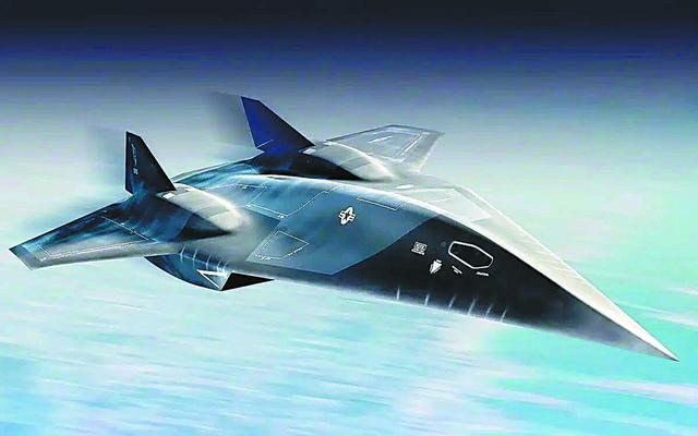 图片说明： 《壮志凌云2》中虚构的“暗星”高超音速飞机