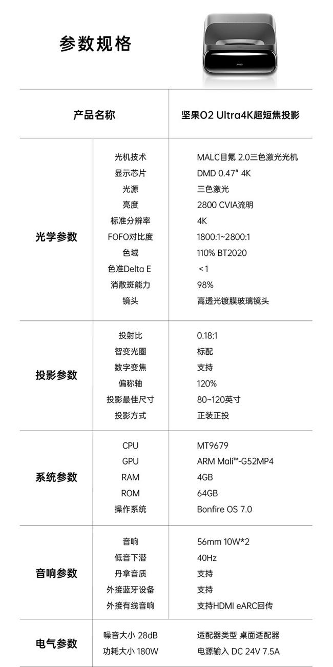 坚果投影仪型号大全图片