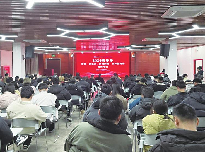 拼多多“农云行动”亳州站现场。树森/摄