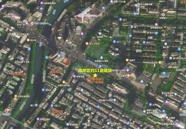 成华区约11亩地块区位示意图