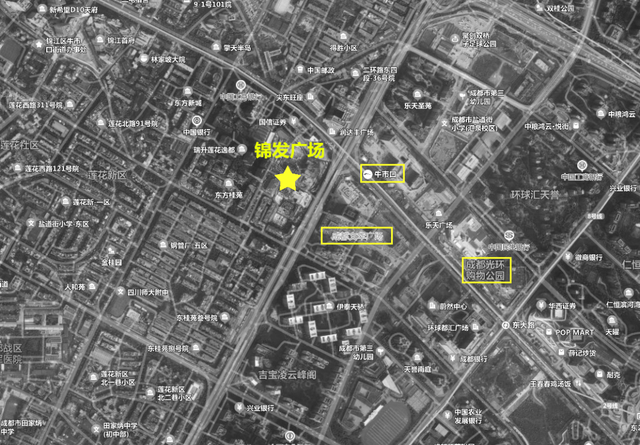 锦发广场区位示意图