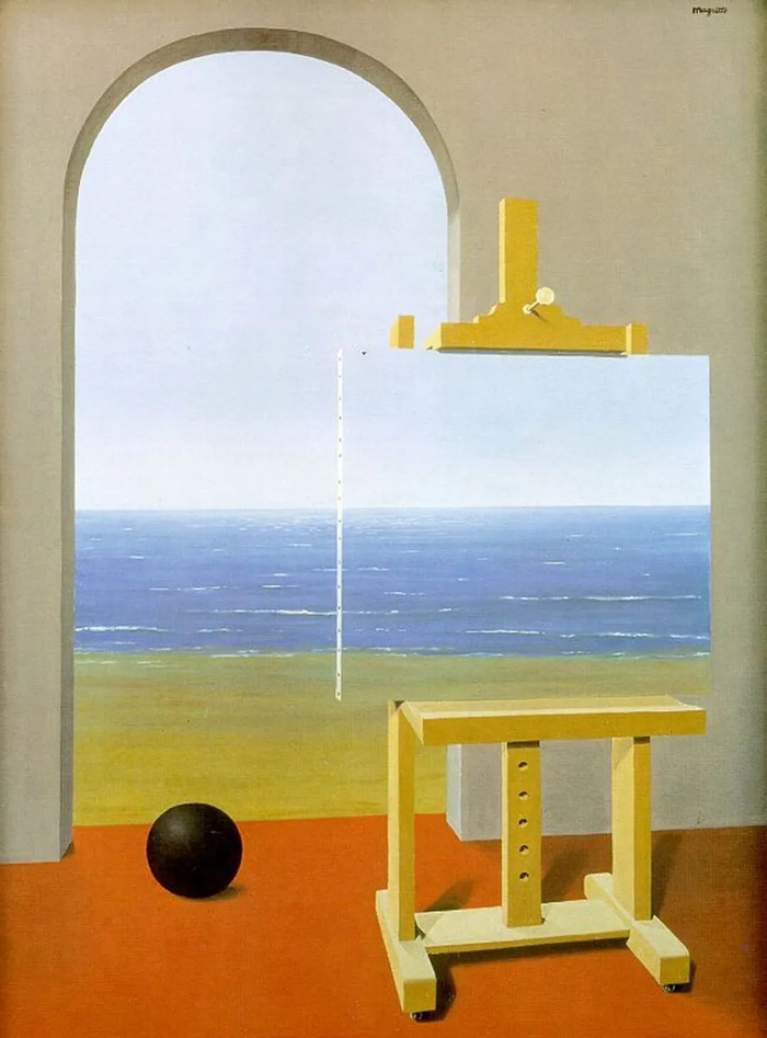 △René Magritte,The human condition, 1935