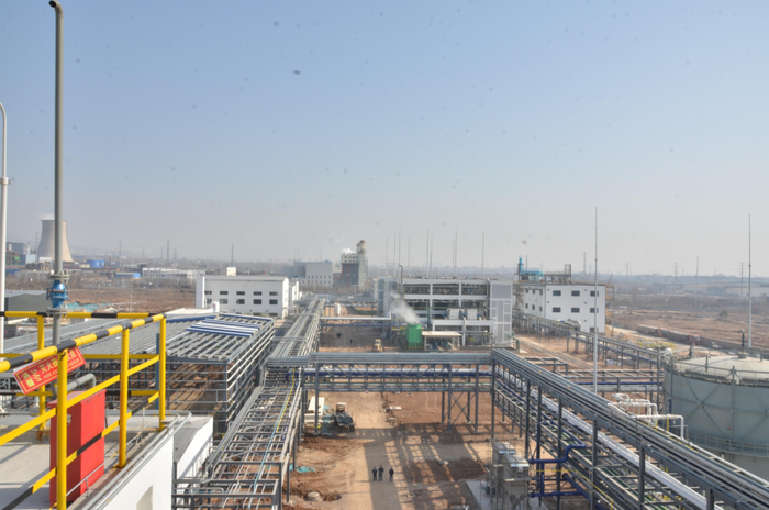 和兴化学工业有限公司新厂区远景图。